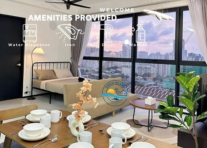 Urban Georgetown 9Pax 4Queenbed 3Bedroom 2Bath 2Carparks